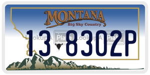 138302P  license plate in MT