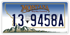 139458A  license plate in MT