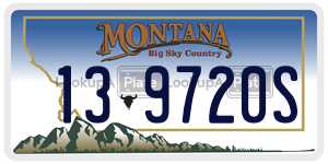 139720S  license plate in MT