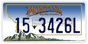 153426L  license plate in MT
