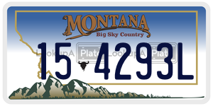 154293L  license plate in MT