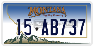 15AB737  license plate in MT