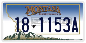181153A  license plate in MT