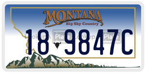 189847C  license plate in MT