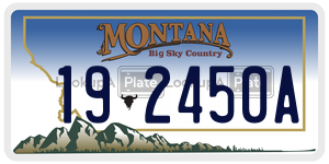 192450A  license plate in MT