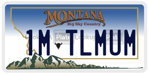 1MTLMUM  license plate in MT