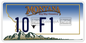 1OF1 license plate in Montana