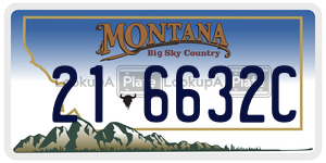 216632C  license plate in MT