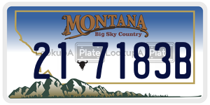 217183B  license plate in MT