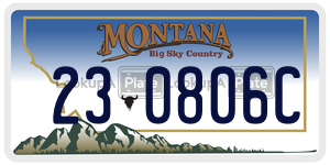 230806C  license plate in MT