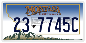 237745C license plate in Montana