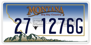 271276G  license plate in MT