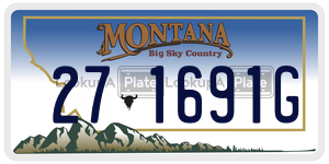 271691G  license plate in MT