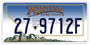 279712F  license plate in MT