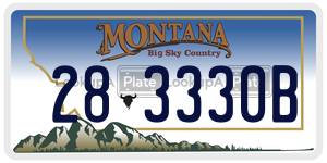 283330B  license plate in MT