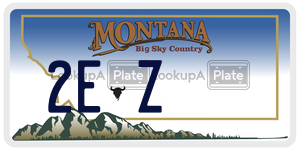 2EZ  license plate in MT
