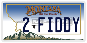 2FIDDY  license plate in MT