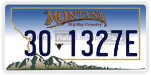 301327E  license plate in MT