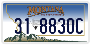 318830C  license plate in MT