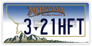 321HFT  license plate in MT