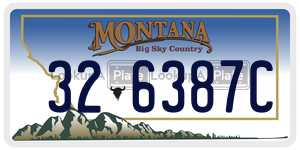 326387C  license plate in MT