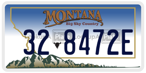 328472E  license plate in MT