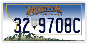 329708C  license plate in MT
