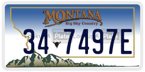347497E  license plate in MT