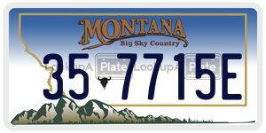 357715E  license plate in MT