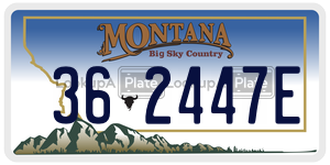 362447E  license plate in MT