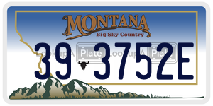 393752E  license plate in MT