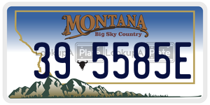 395585E  license plate in MT