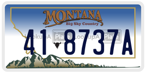 418737A  license plate in MT