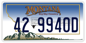 429940D  license plate in MT