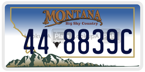 448839C  license plate in MT