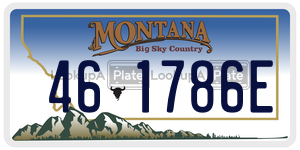 461786E  license plate in MT