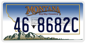 468682C  license plate in MT