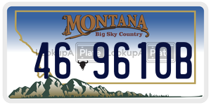 469610B  license plate in MT
