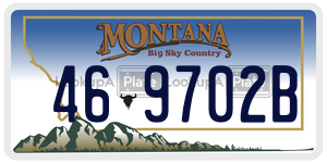 469702B license plate in Montana