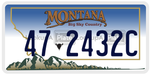 472432C  license plate in MT