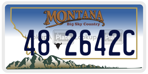 482642C  license plate in MT