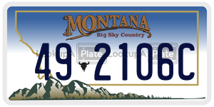 492106C  license plate in MT