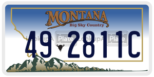 492811C  license plate in MT