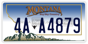 4AA4879  license plate in MT
