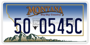 500545C  license plate in MT