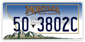 503802C license plate in Montana