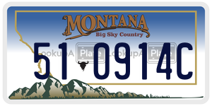 510914C license plate in Montana