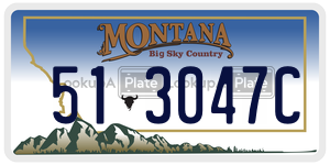 513047C  license plate in MT