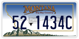 521434C  license plate in MT