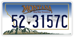 523157C  license plate in MT